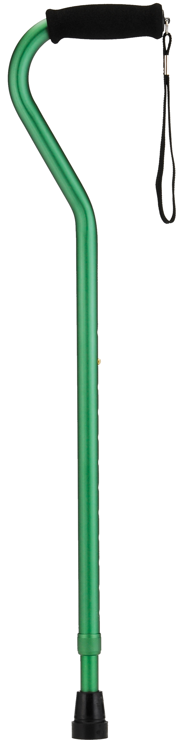 green offset cane with strap nova green offset cane with strap