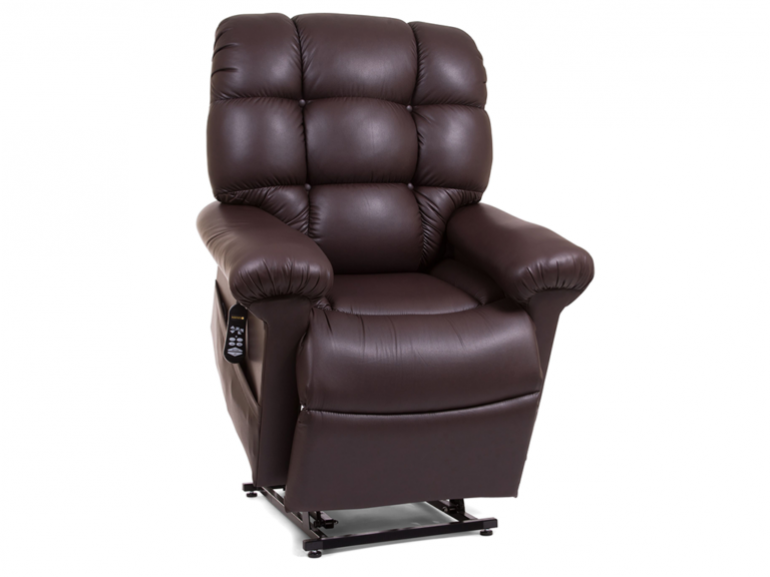 Golden Cloud with Twilight Medium Large Lift Chair Side View